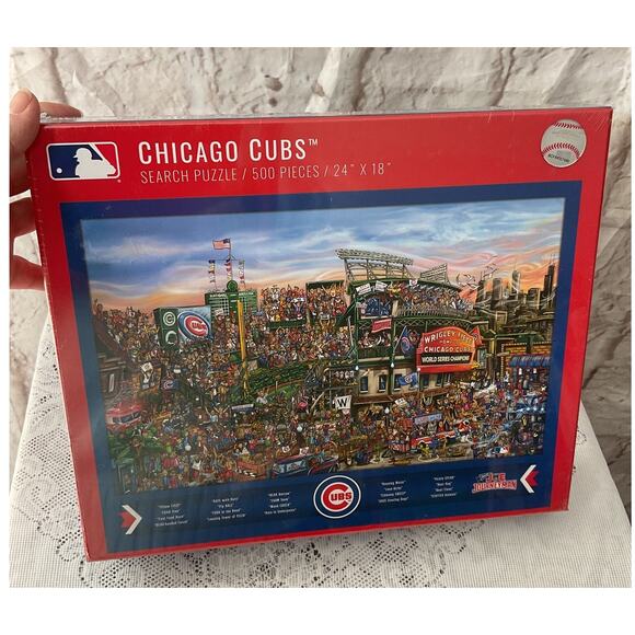 Chicago Cubs Search Puzzle 500 Pieces Find Joe 24” x 18” Sealed New - Picture 6 of 6